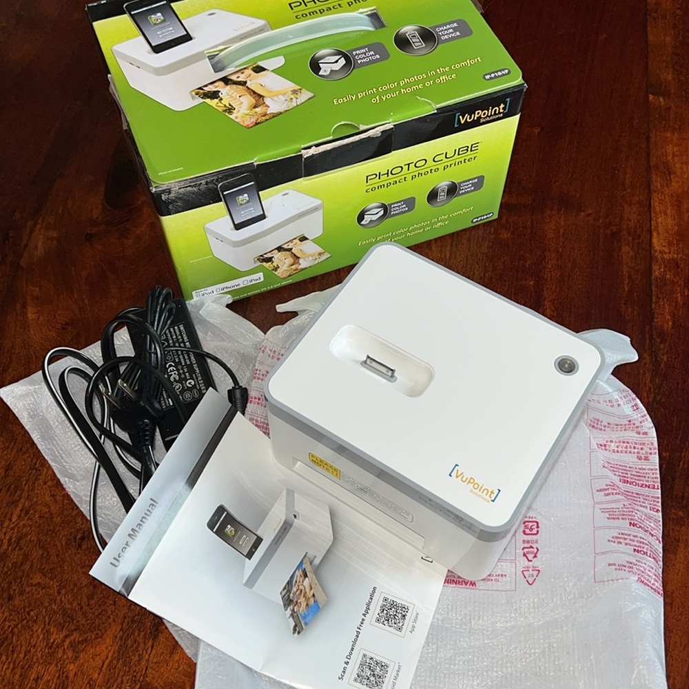 NWT VUPOINT PHOTO CUBE COMPACT PHOTO PRINTER IP-P10-VP - Picture 15 of 16